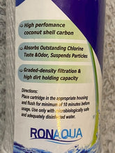 Load image into Gallery viewer, Carbon Block Water Filter 9.87" x 2.5" 5 Micron Whole House Cartridge
