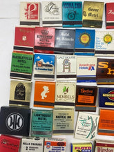 Load image into Gallery viewer, Lot Of 50 Vintage Hotel Matchbook Stick Matches Advertising Camel Winston
