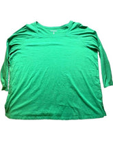Load image into Gallery viewer, Woman Within Shirt Womens 2X 26/28 Green Square Neck Solid Blouse Plus Ladies
