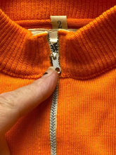Load image into Gallery viewer, VTG Lambertini Cycling Sweater Adult 2 Orange Brown 1/4 Zip Jersey Pocket Mens

