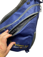 Load image into Gallery viewer, Disney Backpack Cruise Line Castaway Club Member Blue Sling Shoulder Bag
