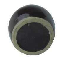 Load image into Gallery viewer, Vintage Crock Bean Pot - Brown Glaze - USA Pottery - 3" Tall
