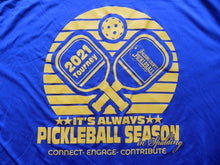 Load image into Gallery viewer, Pickleball Season Shirt Adult Extra Large 2021 Tourney Spalding County Mens
