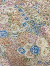 Load image into Gallery viewer, VTG Handmade Shirt Womens Extra Large Peach Blue AOP Flower Hippie Peasant
