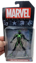 Load image into Gallery viewer, Marvel Infinite Series Big Time Spider Man Black Glow Green Hasbro
