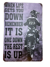 Load image into Gallery viewer, Dirt Bike Inspirational Tin Sign 8x12 Rustic Vintage Style Metal Poster NEW
