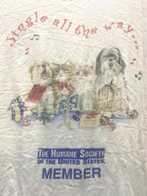 Load image into Gallery viewer, VTG Humane Society of USA Shirt Adult Large Dog Cat Jingle All The Way 90s Mens

