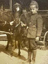Load image into Gallery viewer, Real Photo Postcard Dolletta Dodd The World’s Smallest Mother Horse Buggy Midget
