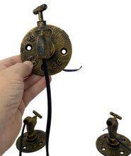Load image into Gallery viewer, Industrial Water Faucet Lighting Fixtures Set of 4 Rustic Farmhouse Steampunk

