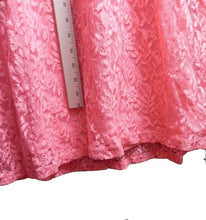 Load image into Gallery viewer, Pinky Dress Womens 3X Pink Flower Lace Lined Flared Boho Nylon Rayon Plus Ladies
