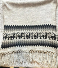 Load image into Gallery viewer, Inca Land Scarf Tasseled Headwrap Alpaca Lana Wool Scarves Fringe 27"x76"
