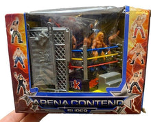 Load image into Gallery viewer, Mini Wrestling Toy Arena NIB Ring Accessories Wrestlers Playset
