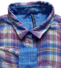 Load image into Gallery viewer, Kuhl Shirt Womens Small Blue Pink Kamila Flannel Plaid Oversized Casual Comfy
