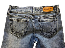 Load image into Gallery viewer, Vintage Allen B Jeans Womens 2 (27x26) Y2K Jeweled Embellished Cut-Off Straight
