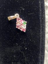 Load image into Gallery viewer, Lot of 4 Pendants Emerald Sapphire Amethyst Citrine Gems Lab Created NEW
