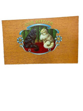 Load image into Gallery viewer, Our Kitties Embossed Cigar Box Labels Antique Tobacco Tobacciana Lot of 8
