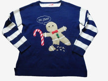 Load image into Gallery viewer, Ugly Christmas Sweater Womens Large OH SNAP! Gingerbread Man FUNNY Pullover
