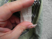 Load image into Gallery viewer, IZOD Shirt Womens Small Green Gray Striped Preppy Rugby Golf Polo Sporty Ladies
