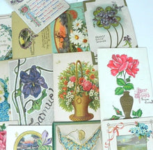 Load image into Gallery viewer, Vintage Embossed Postcards Thanksgiving Best Wishes Valentines Lot of 25
