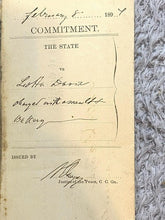 Load image into Gallery viewer, 1891 Arrest Warrant Assault &amp; Battery Georgia County Jail Antique Ephemera
