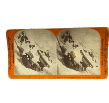 Load image into Gallery viewer, VTG Keystone Stereoview Photo Card 1898 Chilkoot Pass Alaska Klondike Gold Rush
