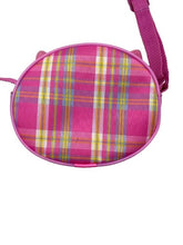 Load image into Gallery viewer, Hello Kitty Shoulder Bag Pink Plaid Small Round 76' 17 Sanrio Purse
