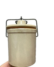 Load image into Gallery viewer, Vintage  Kaukauna Klub Mini Cheese Crock with Lid Stoneware
