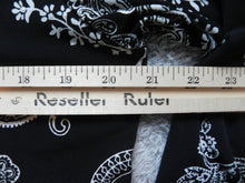 Load image into Gallery viewer, Chicos Shirt Womens 2 Black &amp; White Paisley Print Flowy Blouse Spandex Ladies
