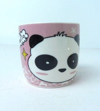 Load image into Gallery viewer, Hello I&#39;m Panda Mug Coffee Cup with Silicone Lid Pink - Gift Ideas
