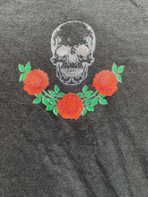 Load image into Gallery viewer, Brooklyn Standard Shirt Womens Medium Black Always Free Goth Skull Snake Grunge
