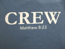 Load image into Gallery viewer, CREW Christian Shirt Womens Large Get On Boat Summer Youth Events Jesus Ladies
