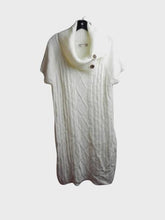 Load image into Gallery viewer, Pink Rose Dress Womens 2X White Shawl Collar Sweater Plus Ladies
