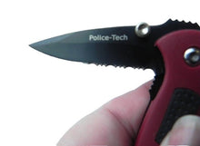 Load image into Gallery viewer, NEW Police Tech PA0002S Red Folder Knife Assisted Folding Pocketknife
