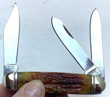 Load image into Gallery viewer, Marbles Fat Boy Stockman Pocket Knife 3 Blade Stag Bone MR298 NEW
