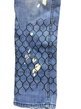 Load image into Gallery viewer, Broken Promises Jeans Womens 30x33 Denim Bad Habits Splatter Ultra Slim Stretch
