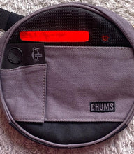 Load image into Gallery viewer, Chums Fanny Pack Black Gray Running Hiking Festival Light Up Flashing
