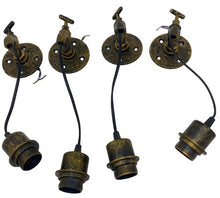 Load image into Gallery viewer, Industrial Water Faucet Lighting Fixtures Set of 4 Rustic Farmhouse Steampunk
