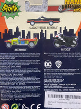 Load image into Gallery viewer, Jada Batman Die Case Vehicles Nano Hollywood Rides Classic Batcycle Jokermobile
