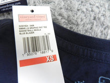 Load image into Gallery viewer, Vineyard Vines Shirt Womens Extra Small Blue Basketball Whale Pocket Martha NWT
