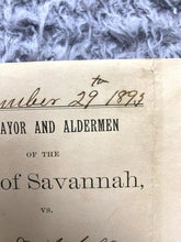 Load image into Gallery viewer, 1893 Savannah GA Arrest Warrant 10 Day Sentence Seal Antique Ephemera
