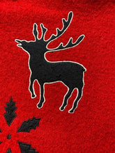 Load image into Gallery viewer, Marisa Christina Sweater Womens Extra Large Red Black Wool Animal Appliques
