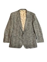 Load image into Gallery viewer, Embassy Park Sport Coat Mens 44R Yellow Black Tweed Suit Blazer USA Made
