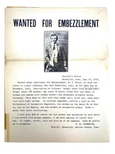 Load image into Gallery viewer, 1912 Wanted Poster Embezzlement Knoxville Iowa Photo Antique Ephemera
