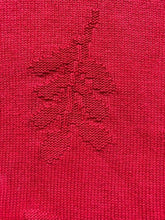 Load image into Gallery viewer, Vintage Jantzen Sweater Adult Extra Large Red Embossed Floral Outerwear USA Mens
