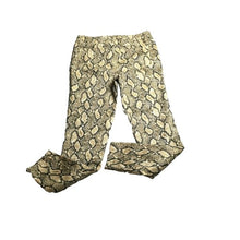 Load image into Gallery viewer, Needle &amp; Cloth Pants Womens 6 (29x27) Gold Black Snake Skin Spandex Stretch Lady
