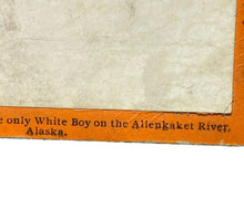 Load image into Gallery viewer, VTG Stereoview Photo Card Will Campbell Sled Dogs Boy Allenkaket River Alaska
