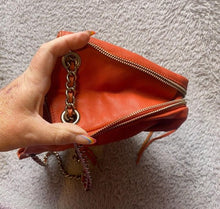 Load image into Gallery viewer, Rebecca Minkoff  Shoulder Purse Leather Chain Strap Zip Expandable Animal Print
