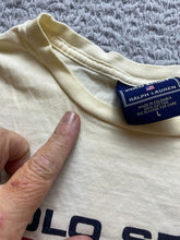 Load image into Gallery viewer, POLO Ralph Lauren Shirt Youth Large Dingy White Sport USA Spell Out Pullover Boy
