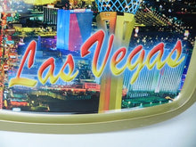 Load image into Gallery viewer, Vintage Las Vegas Souvenir Tray 15" x 10" Trinket Serving Metal
