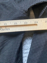 Load image into Gallery viewer, Slim Fit Shirt Adult 3XL XXXL Grid Checkered Flip Cuffs Contrast Button Up Mens
